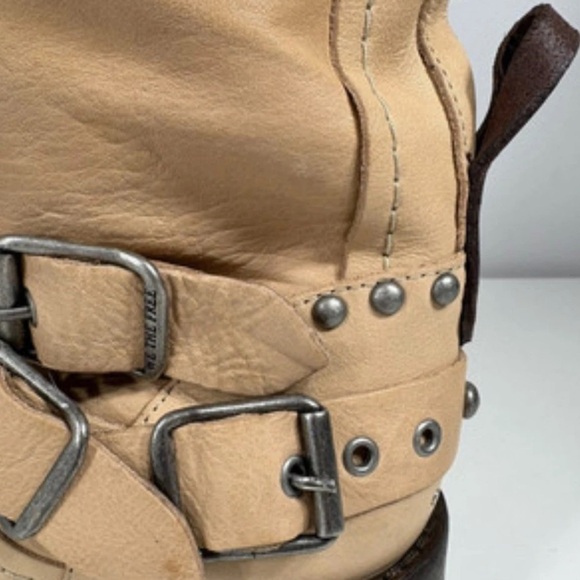 Free People We The Free Janey Engineer Buckle Boot Nude Tan Fawn - Picture 4 of 8